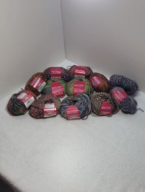 Filatura Di Crosa Tempo & Dusk Multicolor Yarn Lot 12 Balls Multi Colors NWT